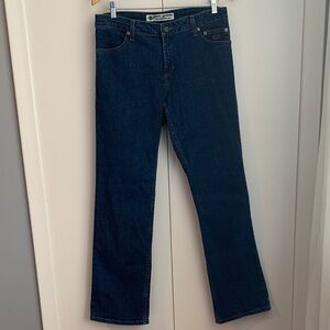 Harley Davidson Genuine Motor Dark Blue Mid Rise Straight Leg Jeans Size 10